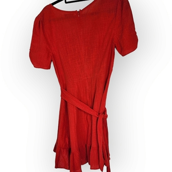 Pilgrim dress short red Secret Lover 100% cotton dress - Picture 3 of 11